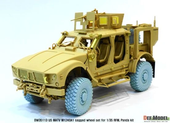US M1240A1 M-atv Sagged wheel set ( for RFM 1/35) детальное изображение Смоляные колёса Афтермаркет