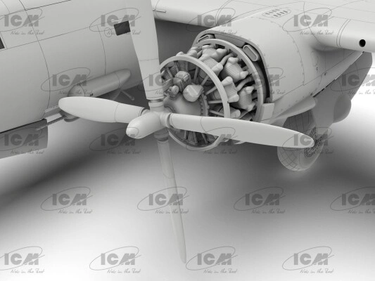 Збірна модель 1/48 Американський бомбардувальник B-26B Marauder ICM 48320 детальное изображение Самолеты 1/48 Самолеты