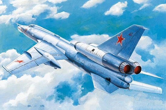 Сборная модель советского тактического бомбардировщика Ту-22 &quot;Блиндер&quot; детальное изображение Самолеты 1/72 Самолеты