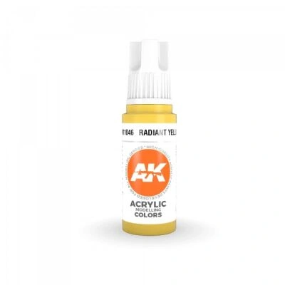 Акриловая краска RADIANT YELLOW – STANDARD / СИЯЮЩИЙ ЖЕЛТЫЙ АК-интерактив AK11046 детальное изображение General Color AK 3rd Generation