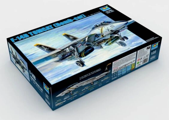 Збірна модель 1/32 Американський літак F-14B Tomcat Trumpeter 03202 детальное изображение Самолеты 1/32 Самолеты