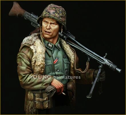 Погруддя. Стрілець Ваффен СС MG42 Арденни, 1944 р. детальное изображение Фигуры 1/10 Фигуры