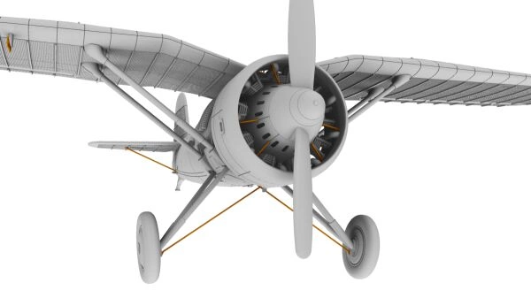 Сборная модель истребителя PZL P.11b на вооружении Румынии детальное изображение Самолеты 1/72 Самолеты