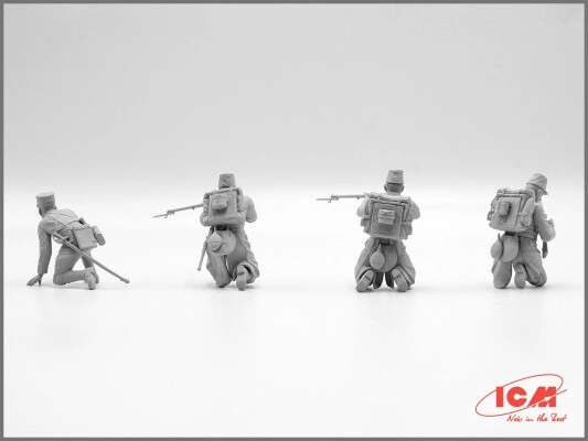 Scale model 1/35 Figures Belgian infantry WWI ICM 35680 детальное изображение Фигуры 1/35 Фигуры