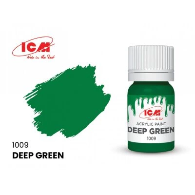 Акриловая краска Deep Green / Тёмно-зеленый ICM1009 детальное изображение Акриловые краски Краски