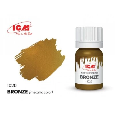 Acrylic paint Bronze ICM1020 детальное изображение Акриловые краски Краски