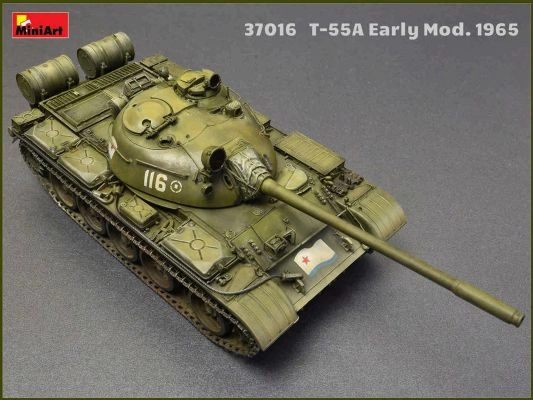 Т-55А РАННІХ ВИПУСКІВ. 1965р. З ІНТЕР'ЄРОМ детальное изображение Бронетехника 1/35 Бронетехника