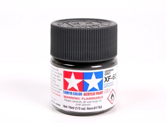 Alcohol-based acrylic paint German Grey Tamiya 10ml XF-63 детальное изображение Акриловые краски Краски