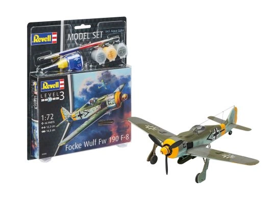 Истребитель-бомбардировщикк Models Set Focke Wulf Fw190 F-8 (подарочный набор) детальное изображение Самолеты 1/72 Самолеты