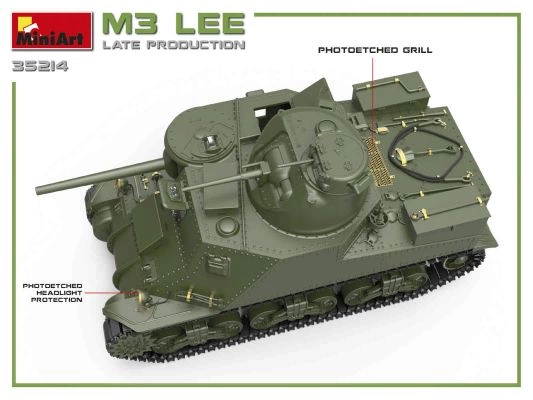 M3 LEE Пізнього виробництва детальное изображение Бронетехника 1/35 Бронетехника