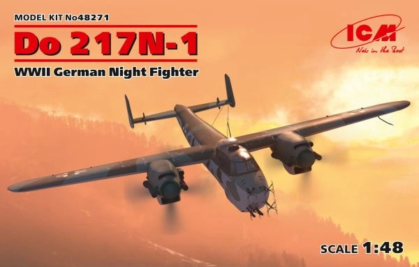 Збірна модель 1/48 німецький бомбардувальник Do 217 N-1, ICM48271 детальное изображение Самолеты 1/48 Самолеты