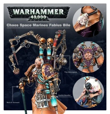 Игровой набор Warhammer 40000 - CHAOS SPACE MARINES: FABIUS BILE детальное изображение Космический Десант Хаоса Армии Хаоса