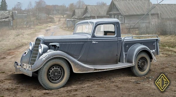 Scale model 1/72 Car GAZ-M-415 Pickup ACE 48105 детальное изображение Автомобили 1/48 Автомобили