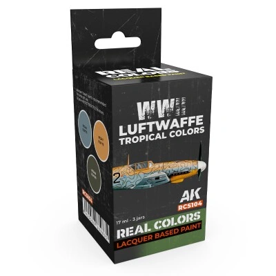 Set of alcohol acrylic paints Tropical colors of the Luftwaffe during WWII AK-interactive RCS104 детальное изображение Наборы красок Краски