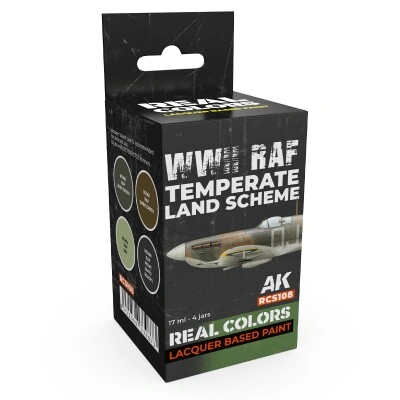 A set of alcohol acrylic paints Colors of the British Air Force WWII AK-interactive RCS108 детальное изображение Наборы красок Краски