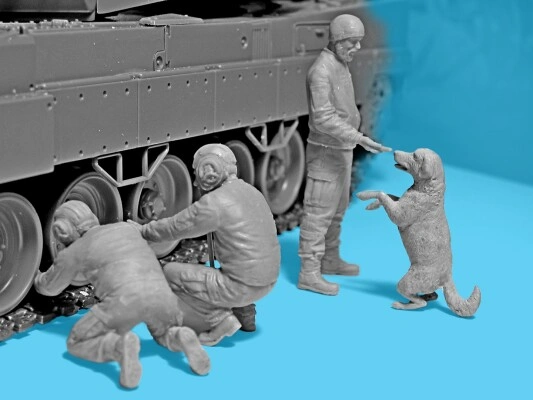 Сборная модель 1/35 Экипаж Леопард Вооруженные силы Украины ICM 35757 детальное изображение Фигуры 1/35 Фигуры