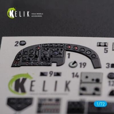 KI-21 декаль интерьер для комплекта ICM 1/72 KELIK K72107 детальное изображение 3D Декали Афтермаркет