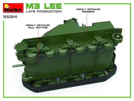 M3 LEE Пізнього виробництва детальное изображение Бронетехника 1/35 Бронетехника