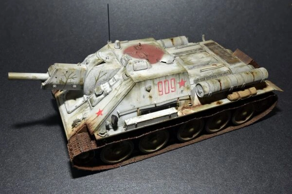 Сборная модель 1/35 Советская САУ СУ-122 ранний выпуск Миниарт 35181 детальное изображение Бронетехника 1/35 Бронетехника