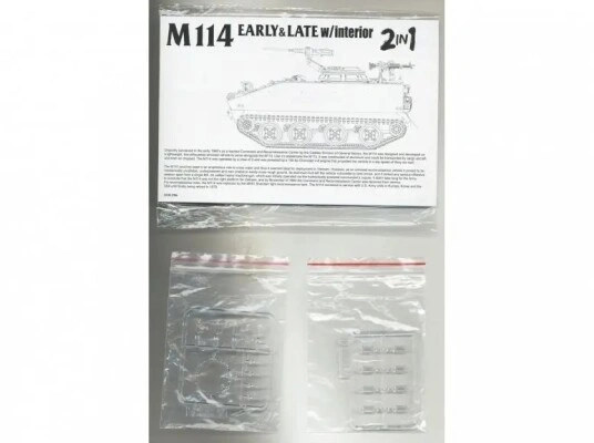 Збірна модель 1/35 Американський бронетранспортер М114 EARLY and LATE з інтер'єром Takom 2154 детальное изображение Бронетехника 1/35 Бронетехника