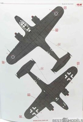 Збірна модель 1/72 Літак Dornier Do-17Z-10 ICM 72303 детальное изображение Самолеты 1/72 Самолеты