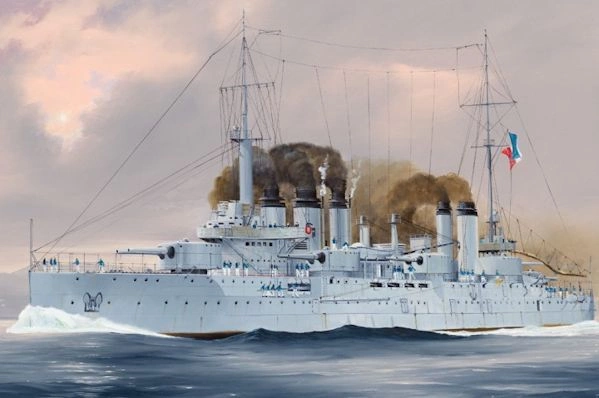 French Navy Pre-Dreadnought Battleship Danton  детальное изображение Флот 1/350 Флот