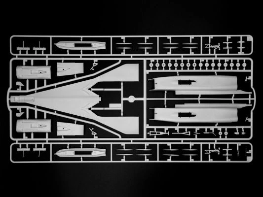 Scale model 1/144 Supersonic passenger aircraft Tu-144 ICM 14401 детальное изображение Самолеты 1/144 Самолеты