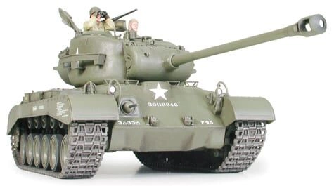 Збірна модель 1/35 Танк M26 Pershing (T26E3) Tamiya 35254 детальное изображение Бронетехника 1/35 Бронетехника
