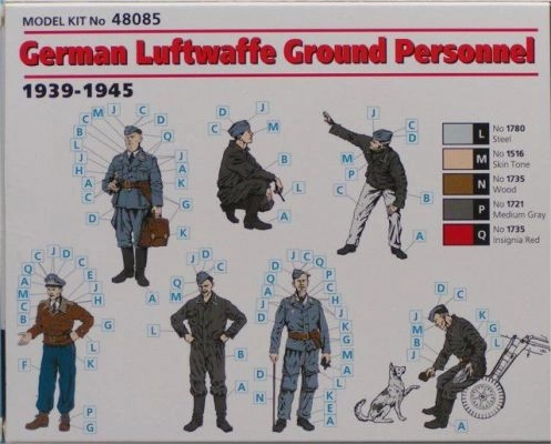 Збірна модель 1/48 Фігури Німецький наземний персонал Люфтваффе (1939–1945) ICM 48085 детальное изображение Фигуры 1/48 Фигуры