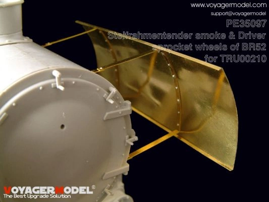 Photo Etched set for 1/35 Steifrahmentender smoke &amp; Driver sprocket wheels of BR52  детальное изображение Фототравление Афтермаркет