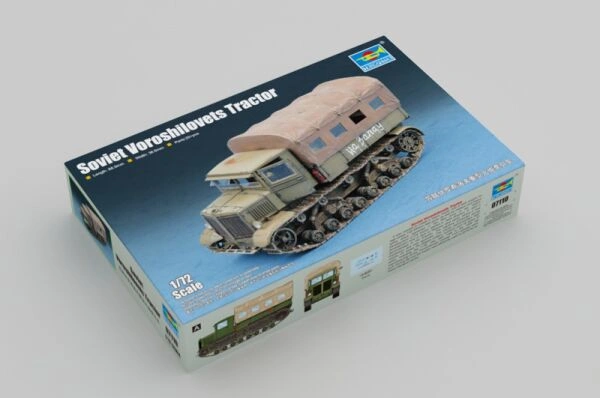 Assembly model 1/72 Soviet tractor Voroshilovets Trumpeter 07110 детальное изображение Бронетехника 1/72 Бронетехника