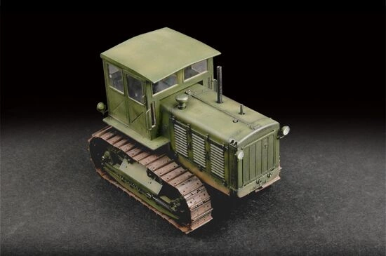 Сборная модель 1/72 советский трактор с кабиной ЧТЗ С-65 Сталинец Трумпетер 07111 детальное изображение Бронетехника 1/72 Бронетехника