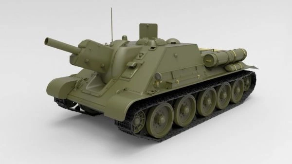 Збірна модель 1/35 Радянська САУ СУ-122 пізнє вирообництво Miniart 35208 детальное изображение Бронетехника 1/35 Бронетехника