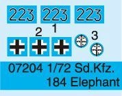 Assembly model 1/72 german Sd.Kfz.184 Elephant Trumpeter 07204 детальное изображение Бронетехника 1/72 Бронетехника
