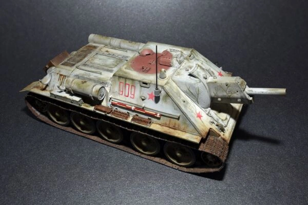 Сборная модель 1/35 Советская САУ СУ-122 ранний выпуск Миниарт 35181 детальное изображение Бронетехника 1/35 Бронетехника