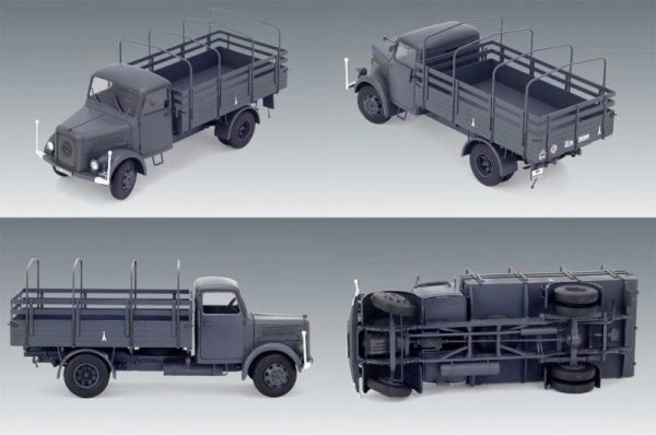 Збірна модель 1/35 Німецький вантажний військовий автомобіль KHD S3000 ICM 35451 детальное изображение Автомобили 1/35 Автомобили