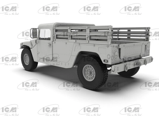 Збірна модель 1/35 Бронеавтомобіль Humvee M1097A2 транспортер вантажів ICM 35436 детальное изображение Автомобили 1/35 Автомобили