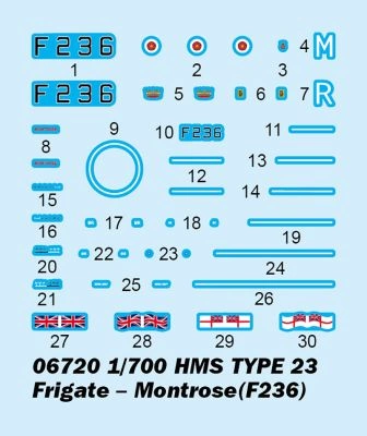 HMS TYPE 23 Frigate – Montrose(F236) детальное изображение Флот 1/700 Флот