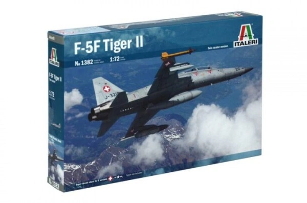 Scale model 1/72 Aircraft F-5F Tiger II Italeri 1382 детальное изображение Самолеты 1/72 Самолеты