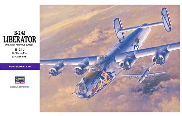 Сборная модель самолета B-24J LIBERATOR E29 1:72 детальное изображение Самолеты 1/72 Самолеты