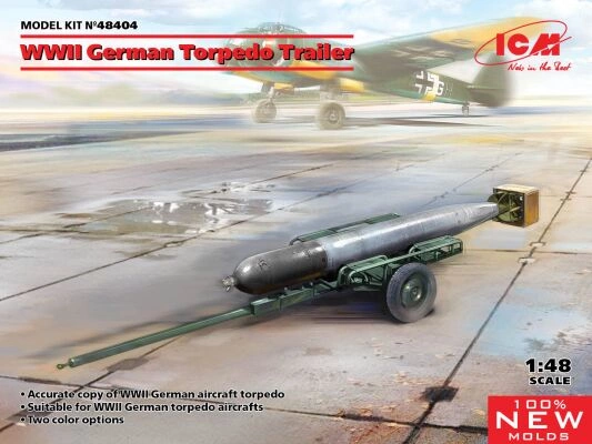 WWII German Torpedo Trailer - Німецький торпедний трейлер часів Другої світової війни детальное изображение Самолеты 1/48 Самолеты