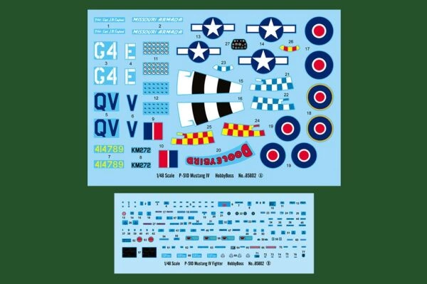 P-51D Mustang IV Fighter детальное изображение Самолеты 1/48 Самолеты