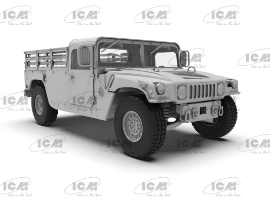 Збірна модель 1/35 Бронеавтомобіль Humvee M1097A2 транспортер вантажів ICM 35436 детальное изображение Автомобили 1/35 Автомобили