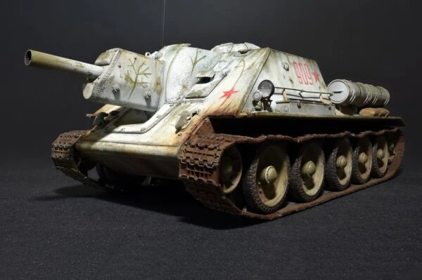 Сборная модель 1/35 Советская САУ СУ-122 ранний выпуск Миниарт 35181 детальное изображение Бронетехника 1/35 Бронетехника
