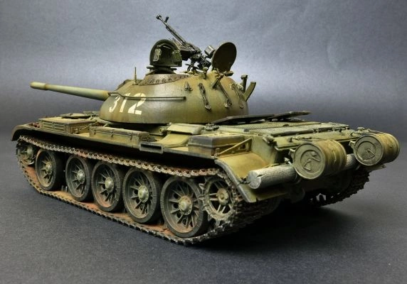 Scale model 1/35 Soviet tank T-54A Miniart 37017 детальное изображение Бронетехника 1/35 Бронетехника