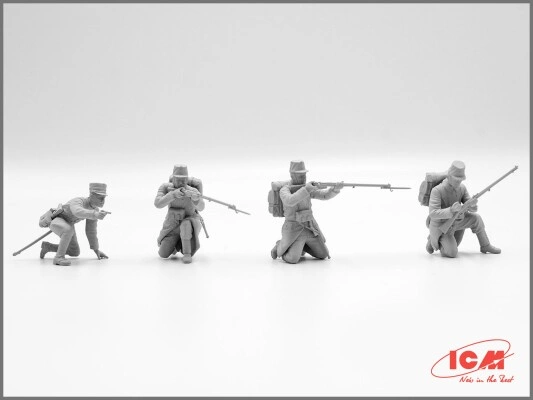 Scale model 1/35 Figures Belgian infantry WWI ICM 35680 детальное изображение Фигуры 1/35 Фигуры