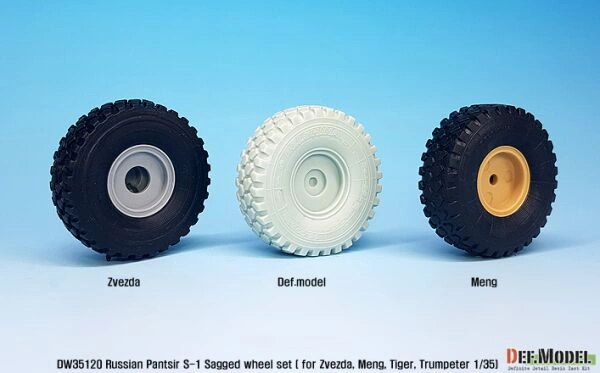 Pantsir S-1 Sagged wheel set( for Meng/Trumpeter 1/35) детальное изображение Смоляные колёса Афтермаркет