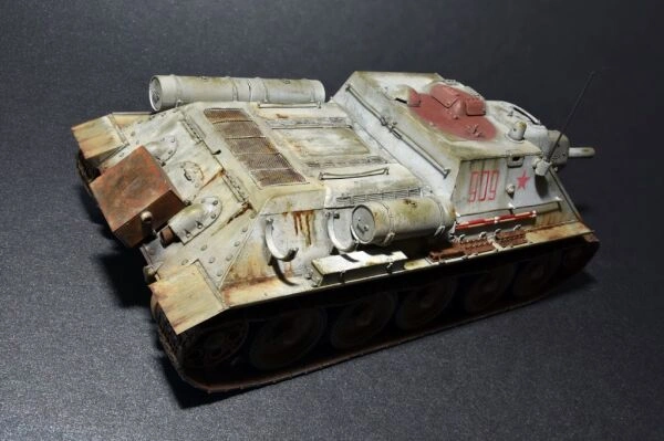 Сборная модель 1/35 Советская САУ СУ-122 ранний выпуск Миниарт 35181 детальное изображение Бронетехника 1/35 Бронетехника
