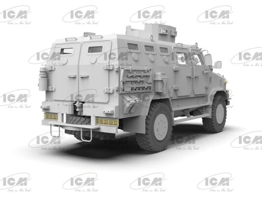 Збірна модель 1/35 «Козак-001» Український бронеавтомобіль Національної гвардії України ICM 35015 детальное изображение Бронетехника 1/35 Бронетехника
