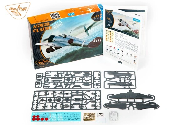 Збірна модель 1/72 літак Mitsubishi A5M2b Claude (пізня версія) Clear Prop 72009 детальное изображение Самолеты 1/72 Самолеты